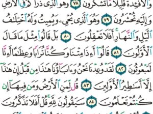 الورد اليومي سورة المؤمنون من الاية 75 إلى الاية 89 “و لو رحمناهم و كشفنا ما بهم من ضر للجوا في طغيانهم يعمهون”
