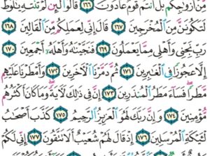 الورد اليومي سورة الشعراء من الاية 160 إلى الاية 183 “كذبت قوم لوط المرسلين إذ قال لهم أخوهم لوط ألا تتقون”