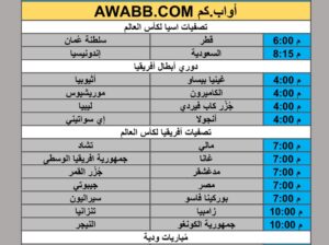 جدول مباريات كرة القدم يوم الأربعاء 2025/10/8 م 16 ربيع الثاني 1447 هجري