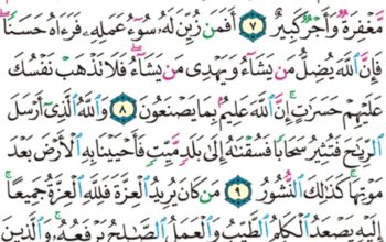 الورد اليومي سورة فاطر من الاية 4 إلى الاية 11 “و إن كذبوك فقد كذبت رسل من قبلك و إلى الله ترجع الأمور”