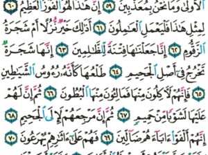 الورد اليومي سورة الصافات من الاية 53 إلى الاية 76 “يقول أءنك لمن المصدقين أء إذا متنا و كنا تراباً و عظاماً أءنا لمدينون قال هل أنتم مطلعون”