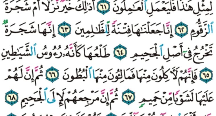 الورد اليومي سورة الصافات من الاية 53 إلى الاية 76 “يقول أءنك لمن المصدقين أء إذا متنا و كنا تراباً و عظاماً أءنا لمدينون قال هل أنتم مطلعون”