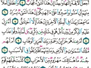 الورد اليومي سورة ص من الاية 17 الاية 16 ” ص و القرآن ذي الذكر بل اللذين كفروا في عزة و شقاق”